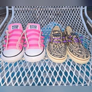 Converse Chuck Taylor Sz 8 & Sperry Sz 8.5 Toddler girl